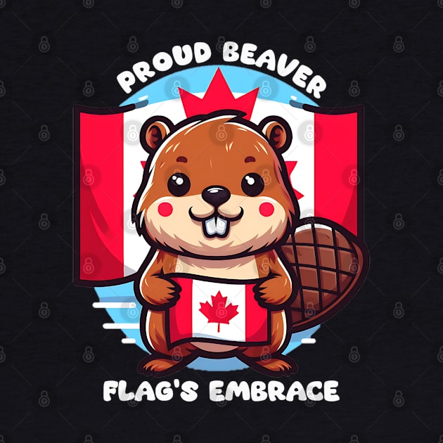 proud beaver flags embrace by AOAOCreation